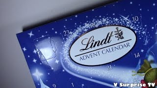 LINDT Advent Calendar 2016  Milk Chocolate Surprise eggs  Fathers Christmas amp Golden Rabbit [upl. by Gare]