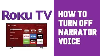 Roku TV How To Turn Off Voice  Roku TV Turn Off Narrator  Stop Audio Voice Guide [upl. by Langill]