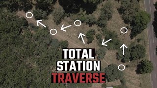 How to do a traverse with a total station  SURVEYING TRAINING [upl. by Aztiram]