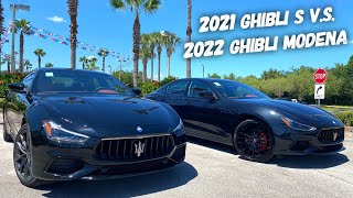 2022 Maserati Ghibli Modena vs 2021 Maserati Ghibli S Which Year WINS [upl. by Sorcim245]