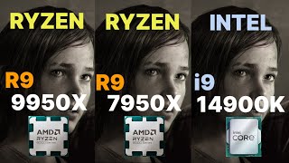 R9 9950X VS I9 14900K VS R9 7950X GAMING SYNTHETIC TEST 9000 Series benchmark 9950x ZEN5 [upl. by Yelyac]