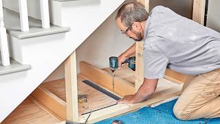 How to Build Under Stair Storage Drawers [upl. by Prentiss]