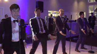 AWESOME Choreographed Groomsmen Dance Sal amp Michelle Wedding [upl. by Eemiaj826]