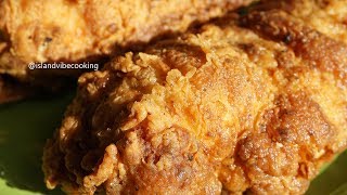 JUICY CRISPY FRIED CHICKEN BREAST Island Vibe Cooking [upl. by Kantor725]