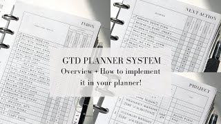 Getting Things Done Planner System  Overview  Why I started using GTD method in my planning [upl. by Hairom]