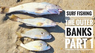 SURF FISHING the OUTER BANKS PART 1  A MULTISPECIES CATCH [upl. by Enna]