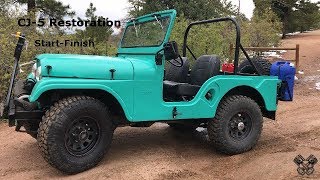 1965 Jeep CJ5 Restoration Full Video [upl. by Asiil]