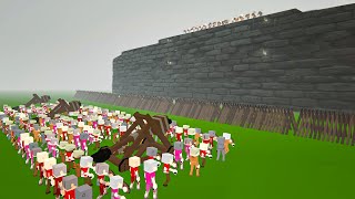 Ridiculously Massive CASTLE SIEGE  Battle of Talmberg in Paint The Town Red [upl. by Porty]