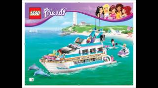 LEGO Friends 41015  Dolphin Cruiser Building Instructions [upl. by Yk575]