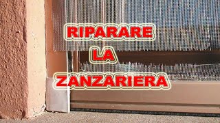 ✅🔨 riparare una zanzariera  tutorial [upl. by Dunkin]