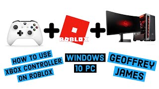 Roblox Xbox One Controller For Windows 10 PC  How to connect Bluetooth or Wired [upl. by Imotas]