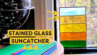 How to Make A Stained Glass Suncatcher  DIY Stained Glass [upl. by Nnek705]