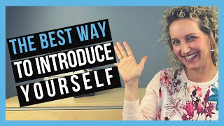 How to Introduce Yourself Professionally [upl. by Annazor]