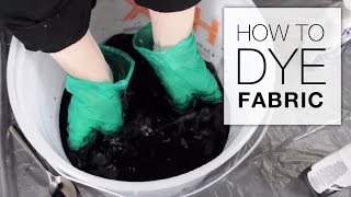 How to Dye Fabric Immersion Dye Technique Tutorial [upl. by Anazus]