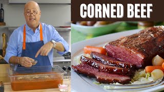 Andrew Zimmern Cooks Corned Beef [upl. by Eednahs]