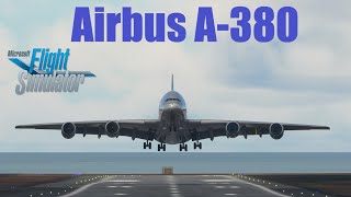 Flight Simulator Airbus A380 free mod with working Cockpit A 320 cockpit [upl. by Arahc]