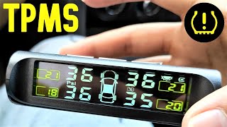 How to Install Tyre Pressure Monitoring System in Car  Solar TPMS  Internal Sensors [upl. by Dymoke]