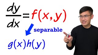 Separable Differential Equation introduction amp example [upl. by Eillen84]