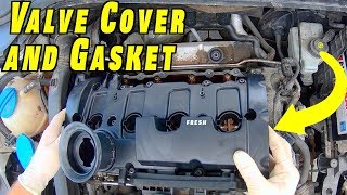 Valve Cover and Valve Cover Gasket Replacement  MK5 GTI [upl. by Jeff]