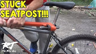 Removing Stuck Aluminum Seatpost From Steel Bike Frame [upl. by Xylon]