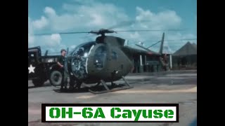 HUGHES OH6A CAYUSE HELICOPTER SALES FILM VIETNAM WAR 24764 [upl. by Katee]