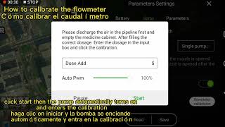 Flow meter calibration joyance drone sprayer [upl. by Refinnaj327]