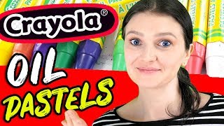 CRAYOLA OIL PASTELS vs Crayons ► Review [upl. by Suiluj]