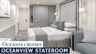 Oceania Sirena  Ocean View Stateroom Full Walkthrough Tour amp Review  4K [upl. by Brace]