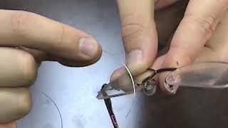 How to Restring SemiRimless Glasses Lenses [upl. by Griffis478]