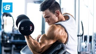 HighVolume Biceps Workout for Mass  Abel Albonettis 30Day Arms Program [upl. by Fatsug]