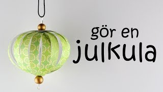 JULPYSSEL DAG 12  julkula av papper [upl. by Hollah]