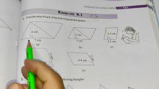 Ex91 Chapter 9 Perimeter and Area  Class 7th Maths New Edition Book [upl. by Terrance]