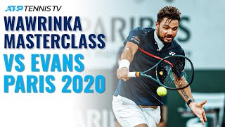 Stan Wawrinka Brilliant Backhand Winners v Evans  Paris 2020 Highlights [upl. by Ainotal]