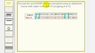 Cryptograph Substitution Cipher Caesar Cipher [upl. by Ridan]