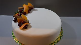 How to Fondant Ice a Christmas Cake [upl. by Valora]