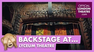 Backstage tour of the Lyceum Theatre [upl. by Acinet602]