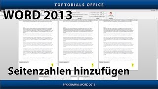 Seitenzahl  Seitennummer hinzufügen Microsoft Word [upl. by Atinas553]