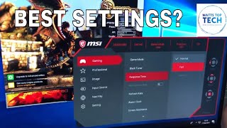 MSI OPTIX MAG241C monitor settings [upl. by Hun]