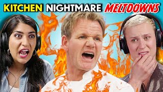 Adults React To Kitchen Nightmares  Best Gordon Ramsay Moments [upl. by Minsk]