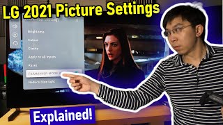 LG 2021 OLED TV C1 G1 Picture Settings Explained  Big Changes [upl. by Jerrine]