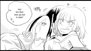 Manga  Yuri  Watch Out for Drunks EP 1  1 END [upl. by Eural501]