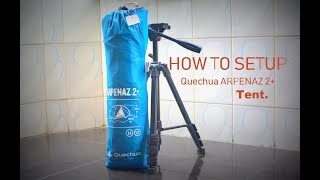 Quechua Arpenaz 2 tent setup [upl. by Ytsirc287]