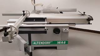 Altendorf WA6 from RampJ Machinery [upl. by Asteria]