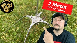 DIY 2M Ground Plane Antenna  Ham Radio  TheSmokinApe [upl. by Ticknor752]