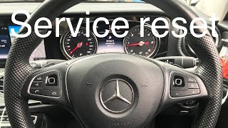 Mercedes EClass  Service Reset  2018 W213 [upl. by Joel]