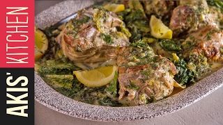 Greek Lamb Fricassee  Akis Petretzikis [upl. by Iphagenia]