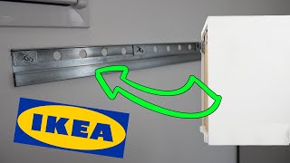 IKEA METOD Cabinet Wall fixing  installation fixation meuble haut [upl. by Nehpets]