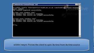 Microsoft Windows  Setting Server or Domain time from NTPmp4 [upl. by Ilecara]