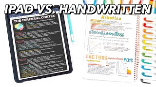 iPad vs Handwritten Notes  Should You Buy an iPad📱📝 [upl. by Ahsiekal]