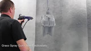 GRACO Liquid Vs Electrostatic Spray Gun for Waterborne Paint [upl. by Romanas10]